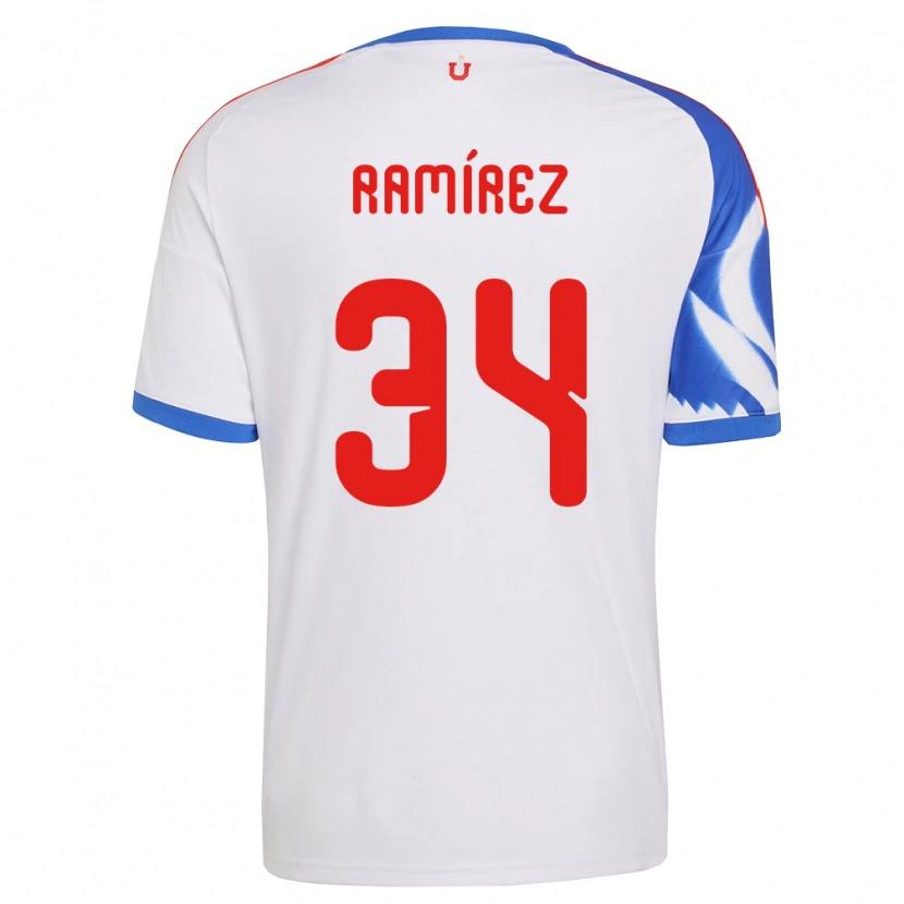 Danxen Herren Vicente Ramírez #34 Weiß Marineblau Auswärtstrikot Trikot 2026/27 T-Shirt