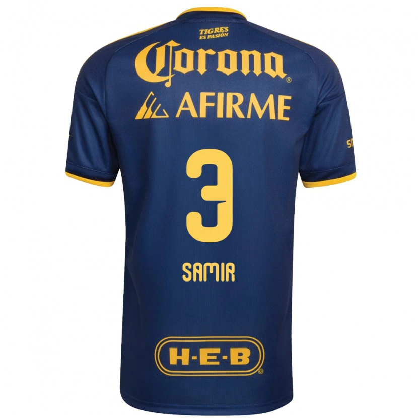 Danxen Herren Samir Caetano #3 Königsblau Gelb Auswärtstrikot Trikot 2026/27 T-Shirt