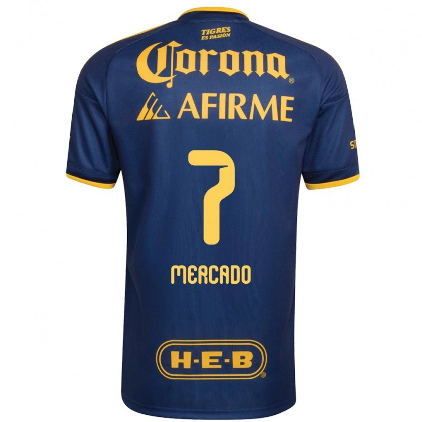 Danxen Herren Liliana Mercado #7 Königsblau Gelb Auswärtstrikot Trikot 2026/27 T-Shirt