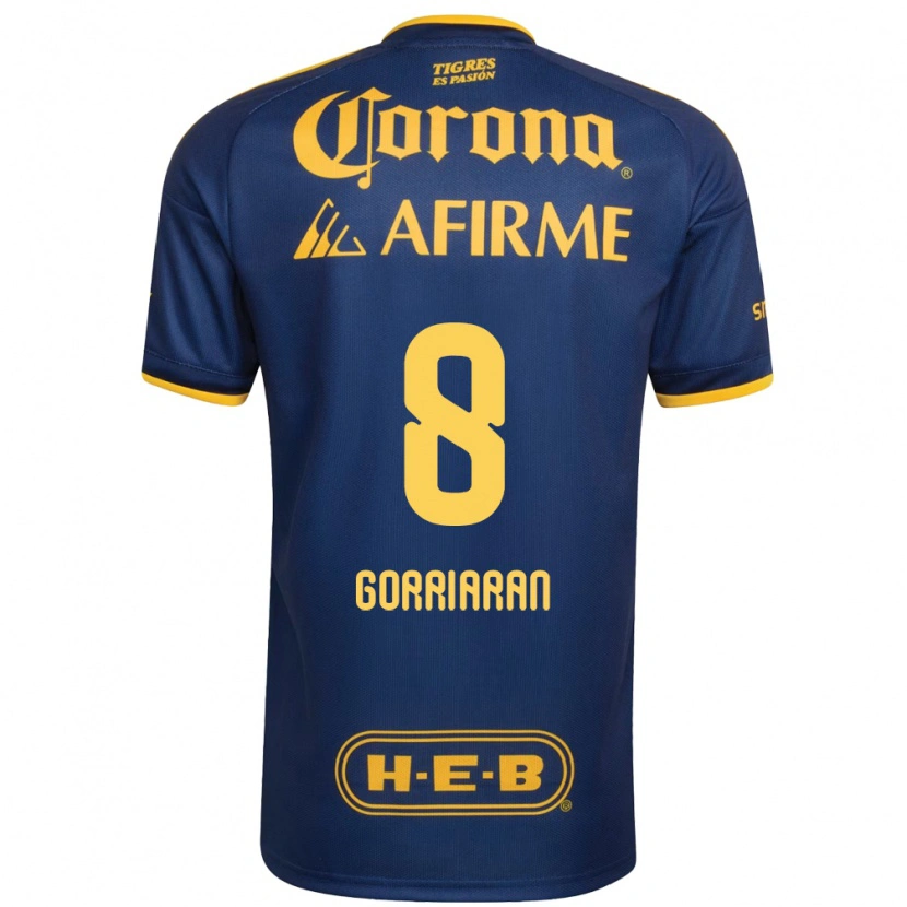 Danxen Herren Fernando Gorriarán #8 Königsblau Gelb Auswärtstrikot Trikot 2026/27 T-Shirt