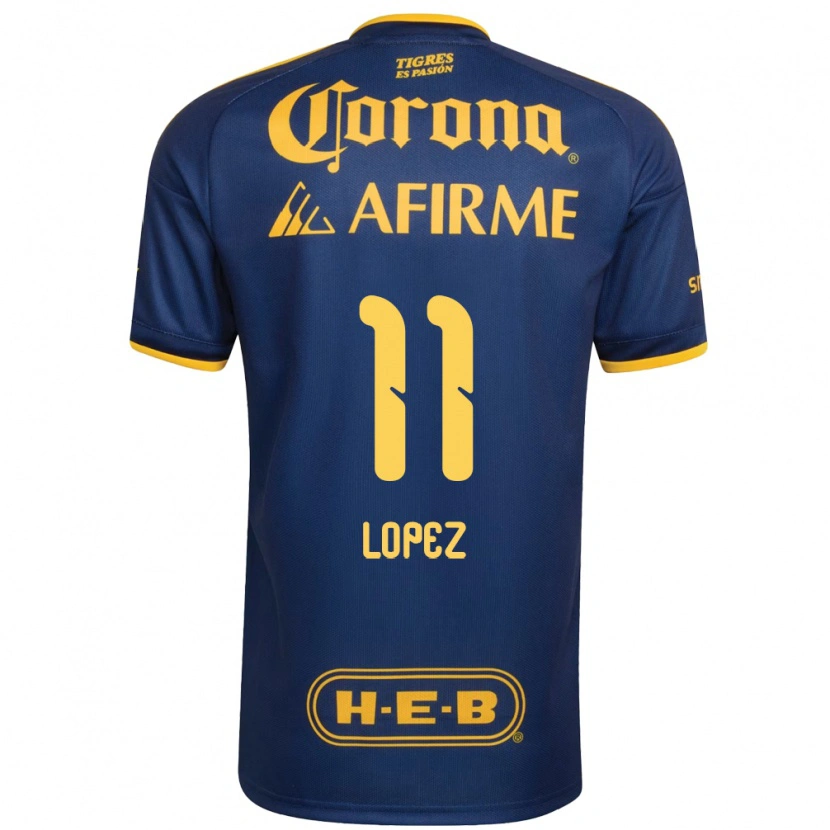 Danxen Herren Nicolas Lopez #11 Königsblau Gelb Auswärtstrikot Trikot 2026/27 T-Shirt