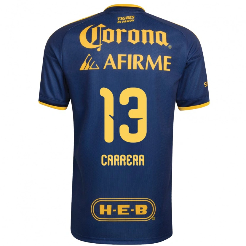 Danxen Herren Antonio Carrera #13 Königsblau Gelb Auswärtstrikot Trikot 2026/27 T-Shirt