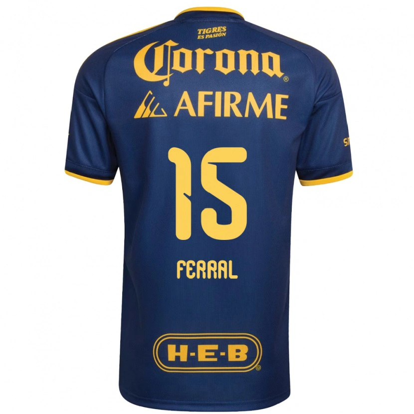 Danxen Herren Cristina Ferral #15 Königsblau Gelb Auswärtstrikot Trikot 2026/27 T-Shirt