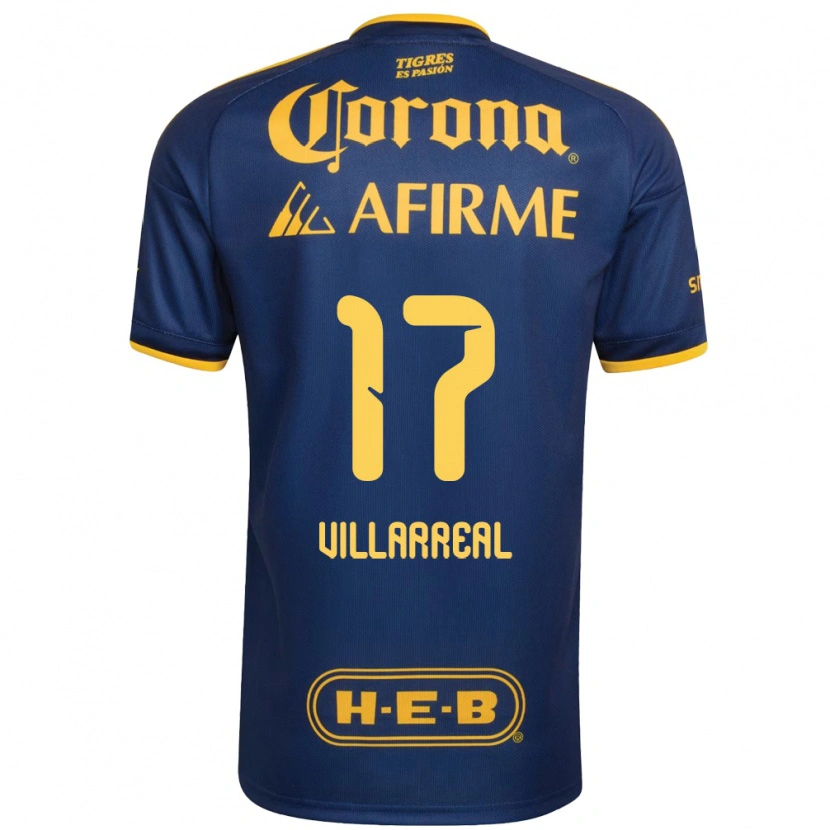Danxen Herren Natalia Villarreal #17 Königsblau Gelb Auswärtstrikot Trikot 2026/27 T-Shirt