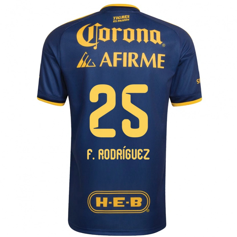 Danxen Herren Felipe Rodríguez #25 Königsblau Gelb Auswärtstrikot Trikot 2026/27 T-Shirt