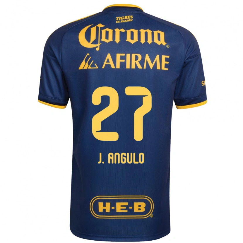 Danxen Herren Jesús Angulo #27 Königsblau Gelb Auswärtstrikot Trikot 2026/27 T-Shirt