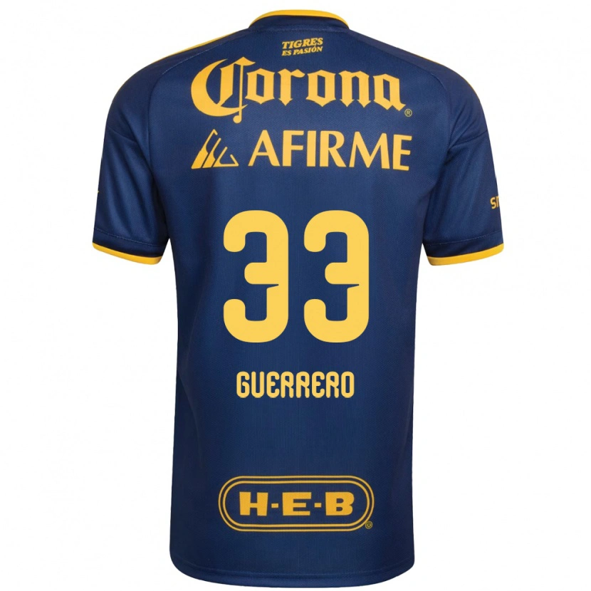 Danxen Herren Rafael Guerrero #33 Königsblau Gelb Auswärtstrikot Trikot 2026/27 T-Shirt