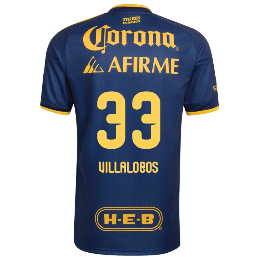 Danxen Herren Vania Villalobos #33 Königsblau Gelb Auswärtstrikot Trikot 2026/27 T-Shirt