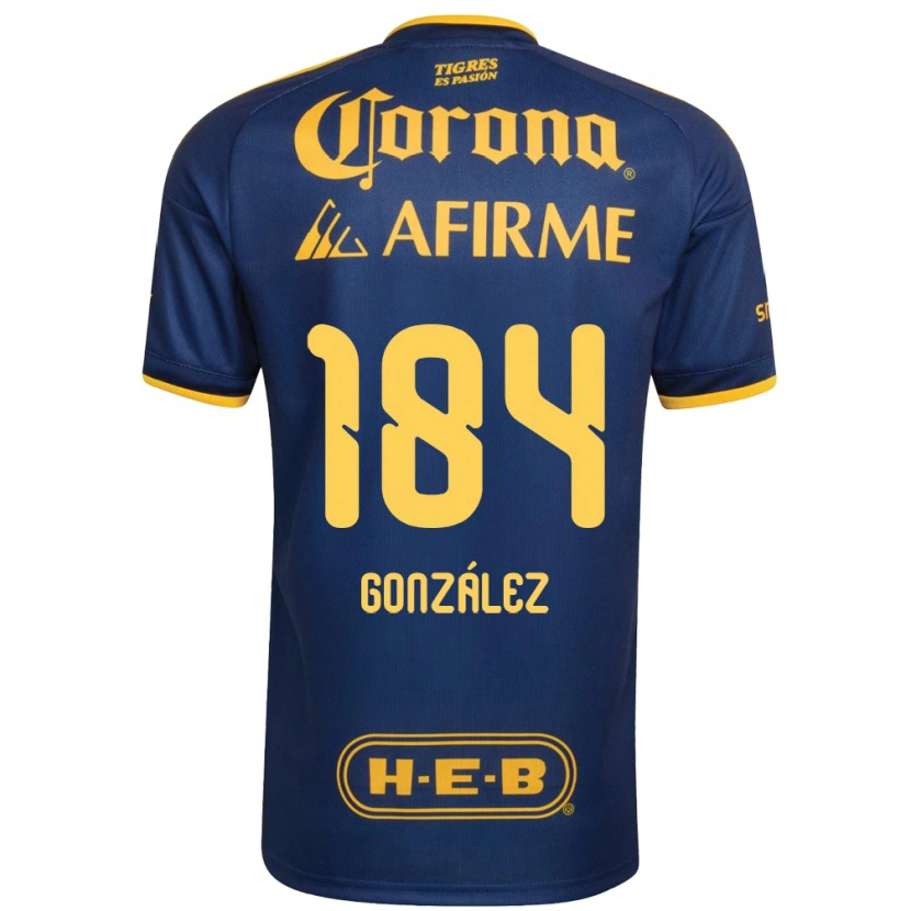 Danxen Herren Erick González #184 Königsblau Gelb Auswärtstrikot Trikot 2026/27 T-Shirt