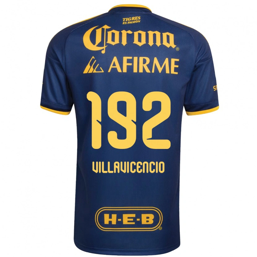 Danxen Herren Edgar Villavicencio #192 Königsblau Gelb Auswärtstrikot Trikot 2026/27 T-Shirt