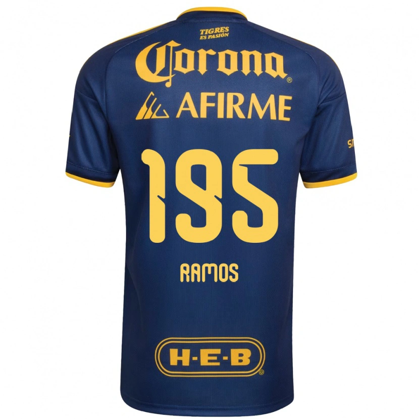 Danxen Herren Rodrigo Ramos #195 Königsblau Gelb Auswärtstrikot Trikot 2026/27 T-Shirt
