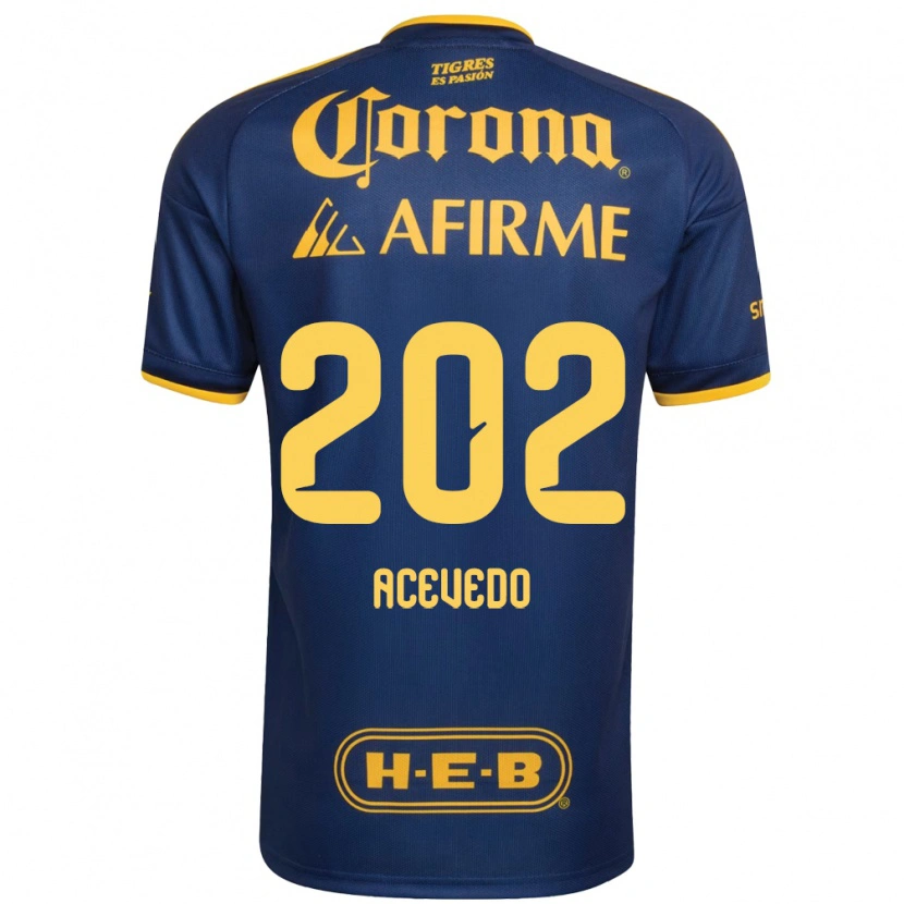 Danxen Herren José Acevedo #202 Königsblau Gelb Auswärtstrikot Trikot 2026/27 T-Shirt