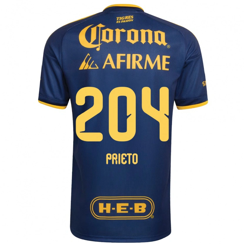 Danxen Herren Leonel Prieto #204 Königsblau Gelb Auswärtstrikot Trikot 2026/27 T-Shirt