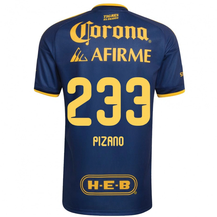 Danxen Herren Juan Pizano #233 Königsblau Gelb Auswärtstrikot Trikot 2026/27 T-Shirt