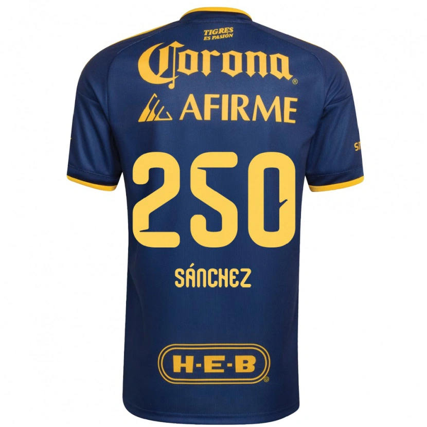 Danxen Herren Fernando Sánchez #250 Königsblau Gelb Auswärtstrikot Trikot 2026/27 T-Shirt