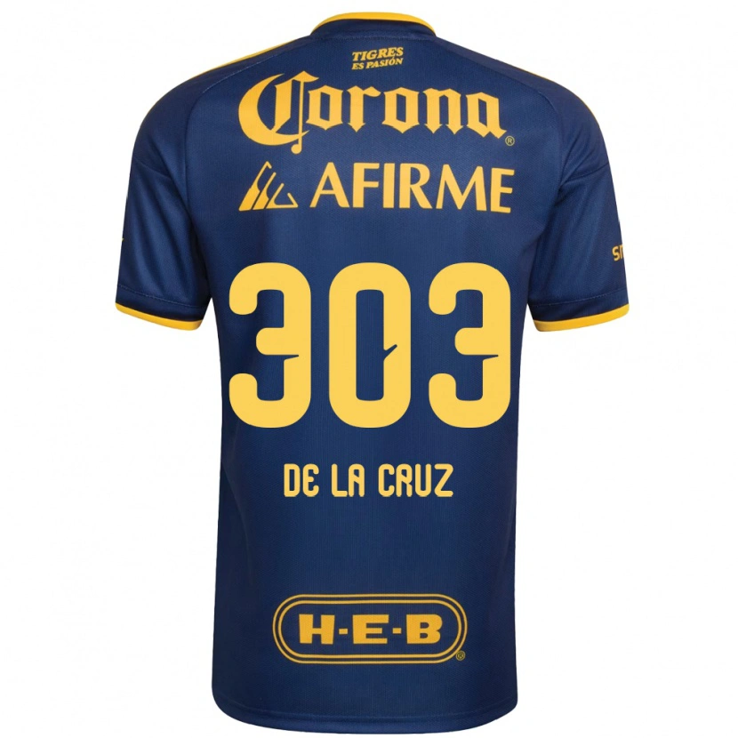 Danxen Herren Erick De La Cruz #303 Königsblau Gelb Auswärtstrikot Trikot 2026/27 T-Shirt