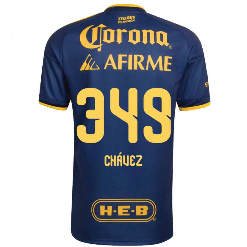 Danxen Herren Jorge Chávez #349 Königsblau Gelb Auswärtstrikot Trikot 2026/27 T-Shirt