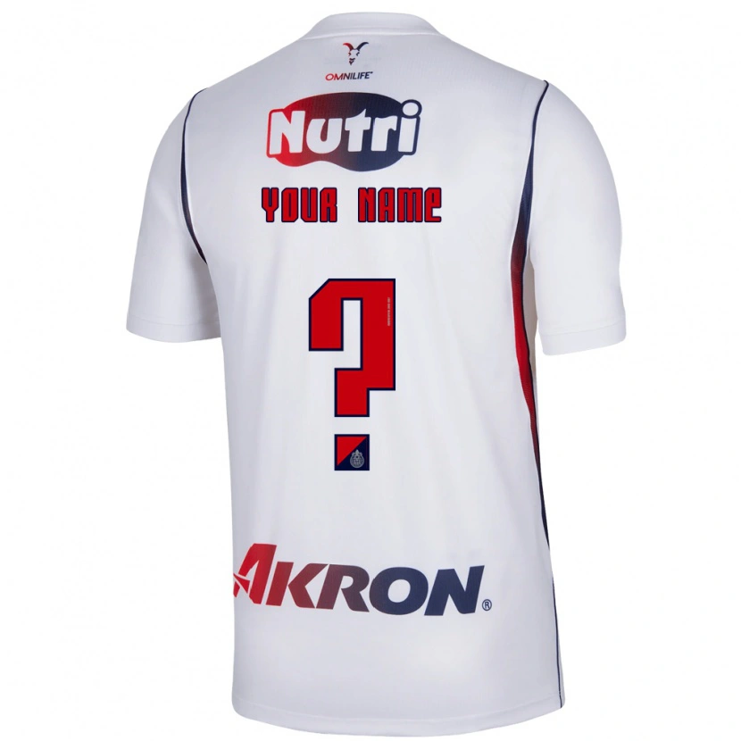 Danxen Herren Ihren Namen #0 Rot Weiß Marineblau Auswärtstrikot Trikot 2026/27 T-Shirt