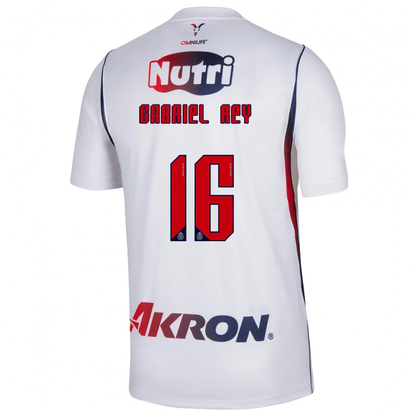 Danxen Herren Luis Gabriel Rey #16 Rot Weiß Marineblau Auswärtstrikot Trikot 2026/27 T-Shirt