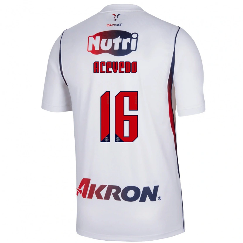 Danxen Herren Victoria Acevedo #16 Rot Weiß Marineblau Auswärtstrikot Trikot 2026/27 T-Shirt