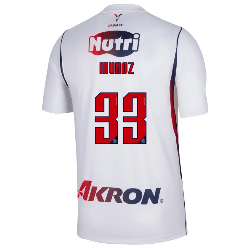 Danxen Herren Zahid Muñoz #33 Rot Weiß Marineblau Auswärtstrikot Trikot 2026/27 T-Shirt