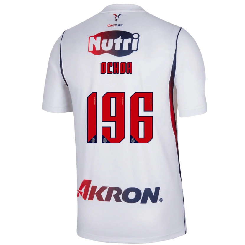 Danxen Herren Eduardo Ochoa #196 Rot Weiß Marineblau Auswärtstrikot Trikot 2026/27 T-Shirt