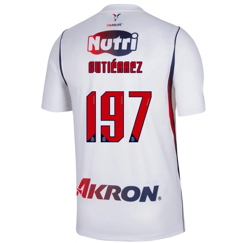 Danxen Herren Bryan Gutiérrez #197 Rot Weiß Marineblau Auswärtstrikot Trikot 2026/27 T-Shirt