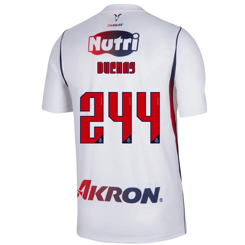Danxen Herren Omar Dueñas #244 Rot Weiß Marineblau Auswärtstrikot Trikot 2026/27 T-Shirt