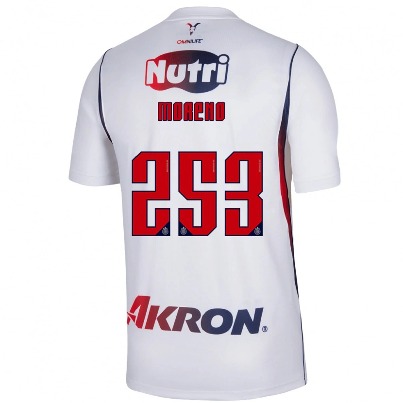 Danxen Herren Leonel Moreno #253 Rot Weiß Marineblau Auswärtstrikot Trikot 2026/27 T-Shirt
