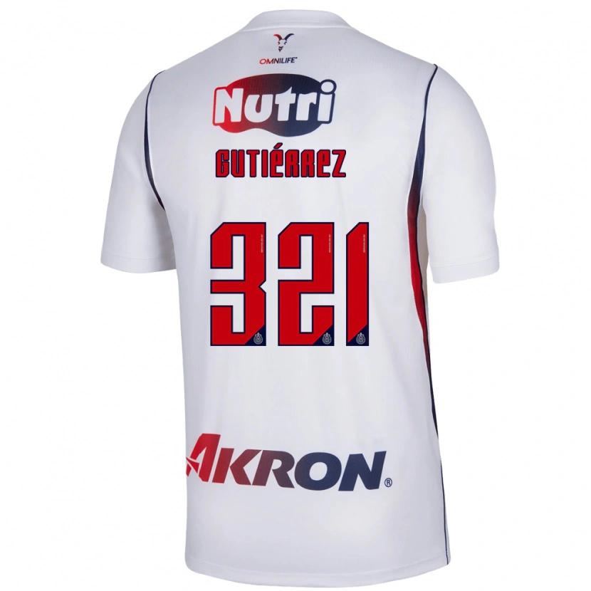 Danxen Herren Axel Gutiérrez #321 Rot Weiß Marineblau Auswärtstrikot Trikot 2026/27 T-Shirt