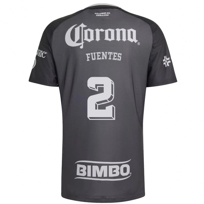 Danxen Herren Luis Fuentes #2 Grau Weiß Schwarz Auswärtstrikot Trikot 2026/27 T-Shirt