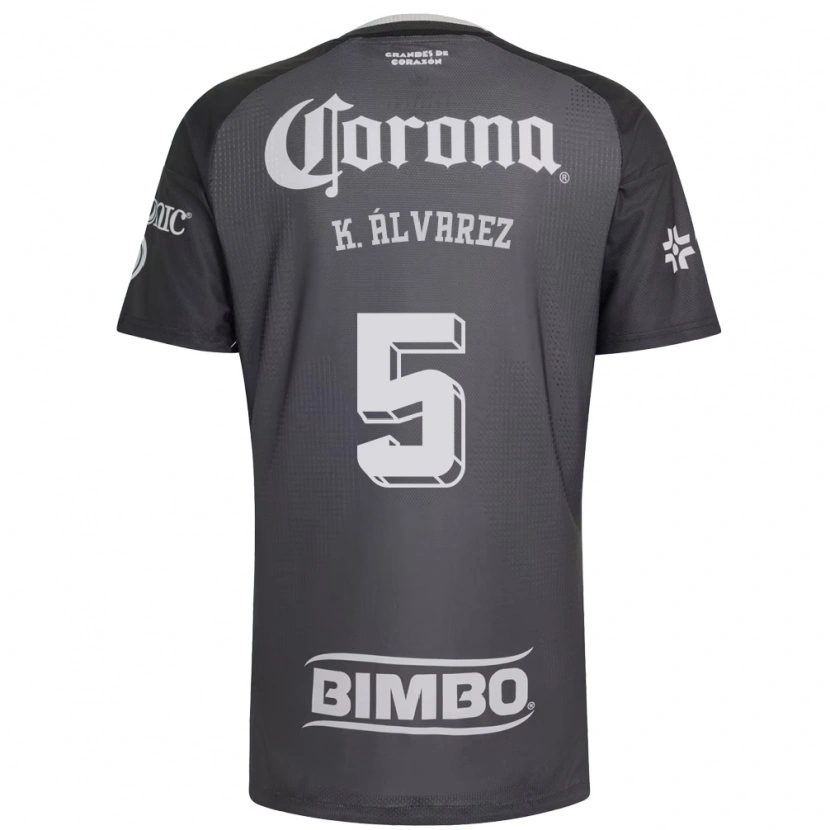 Danxen Herren Kevin Álvarez #5 Grau Weiß Schwarz Auswärtstrikot Trikot 2026/27 T-Shirt