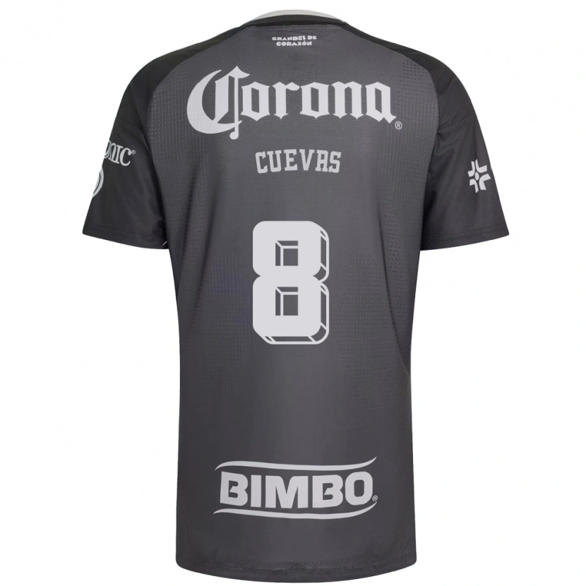 Danxen Herren Casandra Cuevas #8 Grau Weiß Schwarz Auswärtstrikot Trikot 2026/27 T-Shirt