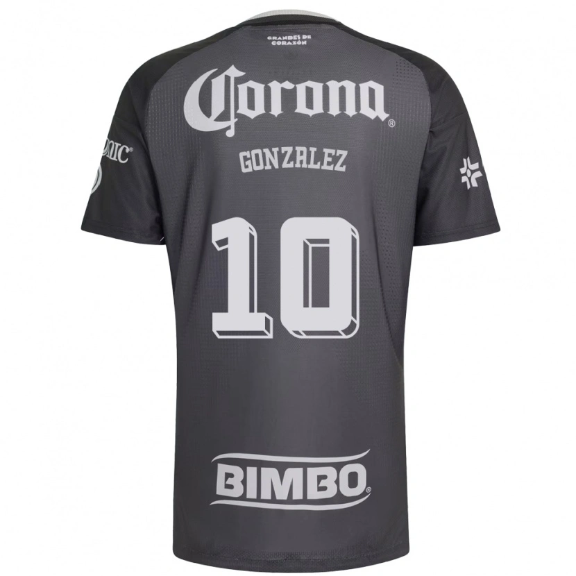 Danxen Herren Alison Gonzalez #10 Grau Weiß Schwarz Auswärtstrikot Trikot 2026/27 T-Shirt