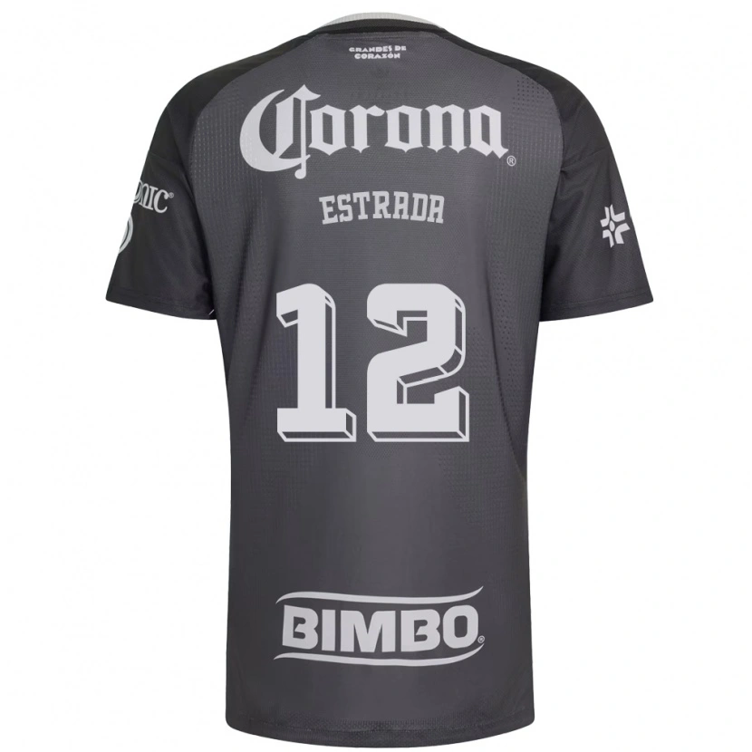 Danxen Herren Jonathan Estrada #12 Grau Weiß Schwarz Auswärtstrikot Trikot 2026/27 T-Shirt