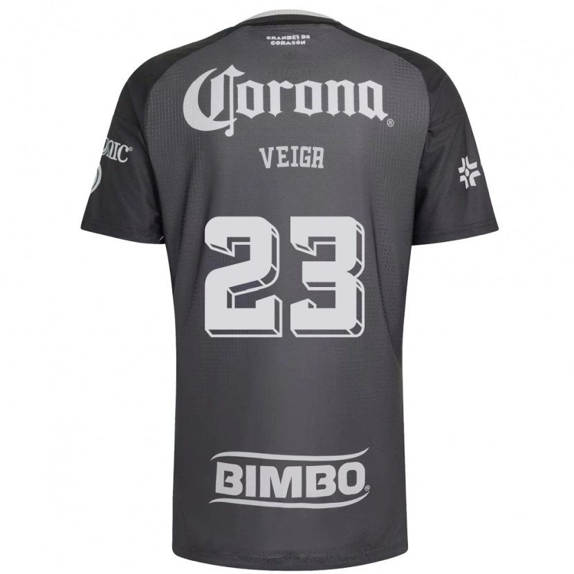 Danxen Herren Raphael Veiga #23 Grau Weiß Schwarz Auswärtstrikot Trikot 2026/27 T-Shirt