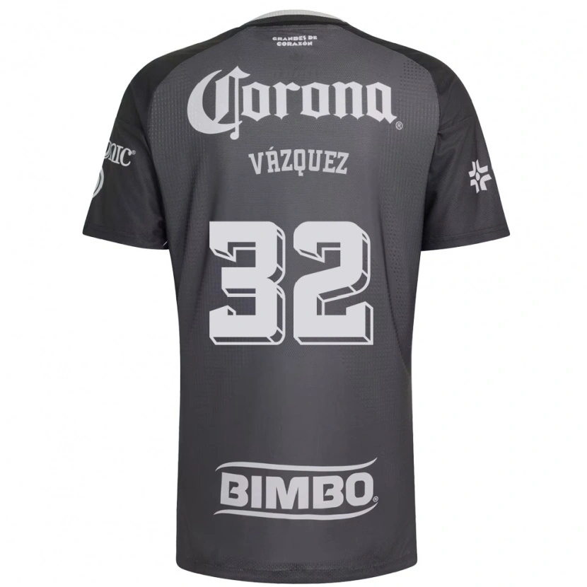Danxen Herren Miguel Vázquez #32 Grau Weiß Schwarz Auswärtstrikot Trikot 2026/27 T-Shirt