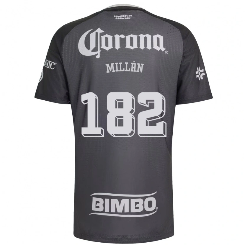 Danxen Herren Daniel Millán #182 Grau Weiß Schwarz Auswärtstrikot Trikot 2026/27 T-Shirt