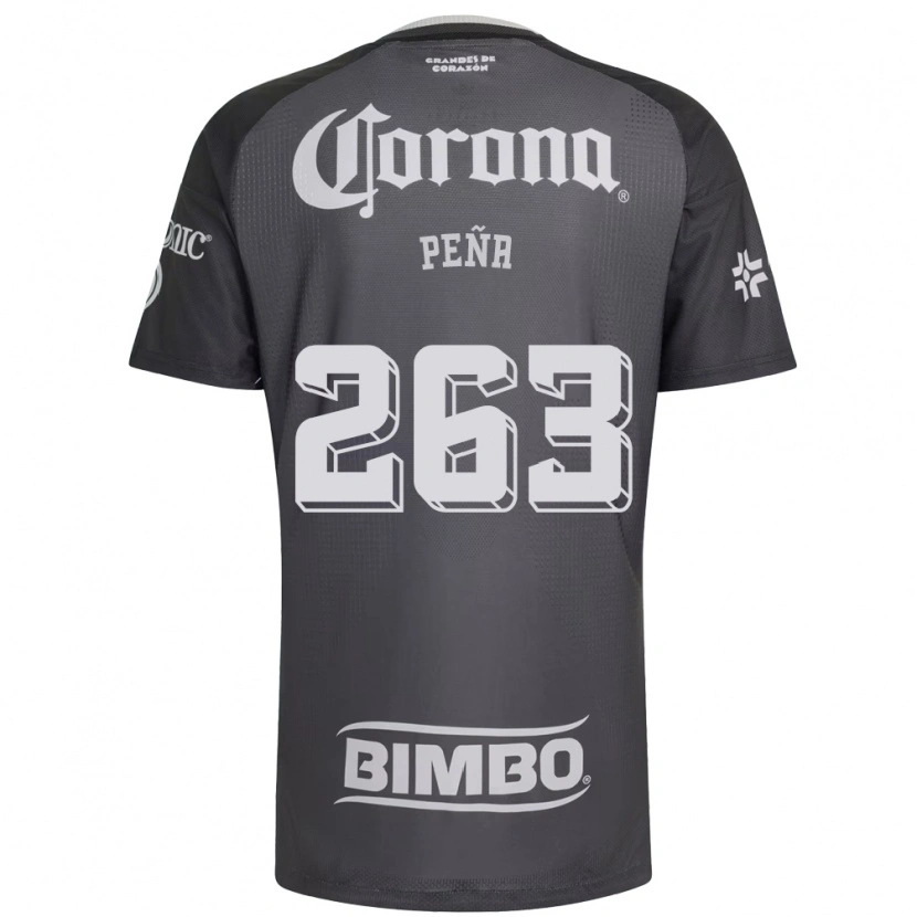 Danxen Herren Nicolás Peña #263 Grau Weiß Schwarz Auswärtstrikot Trikot 2026/27 T-Shirt
