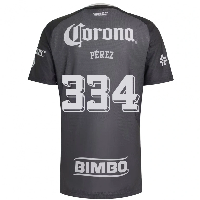 Danxen Herren Diego Pérez #334 Grau Weiß Schwarz Auswärtstrikot Trikot 2026/27 T-Shirt