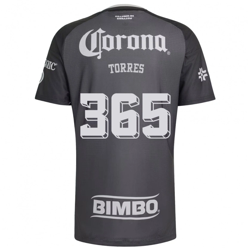 Danxen Herren Uriel Torres #365 Grau Weiß Schwarz Auswärtstrikot Trikot 2026/27 T-Shirt