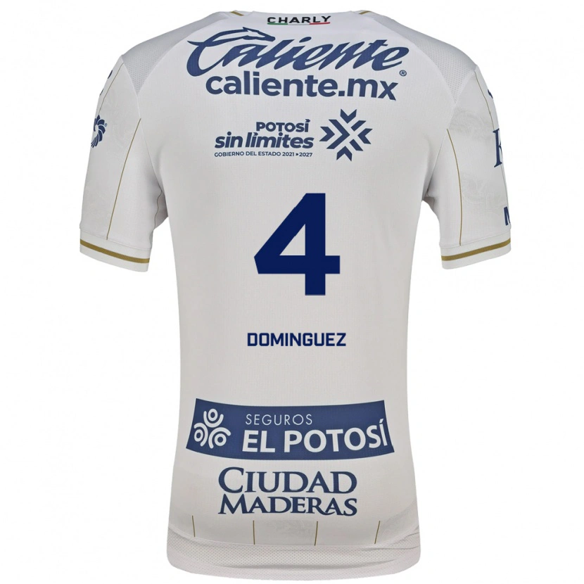 Danxen Herren Julio Cesar Dominguez #4 Weiß Blau Auswärtstrikot Trikot 2026/27 T-Shirt