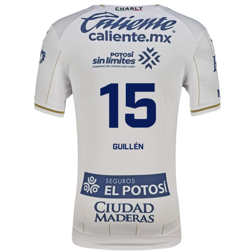 Danxen Herren Daniel Guillen #15 Weiß Blau Auswärtstrikot Trikot 2026/27 T-Shirt