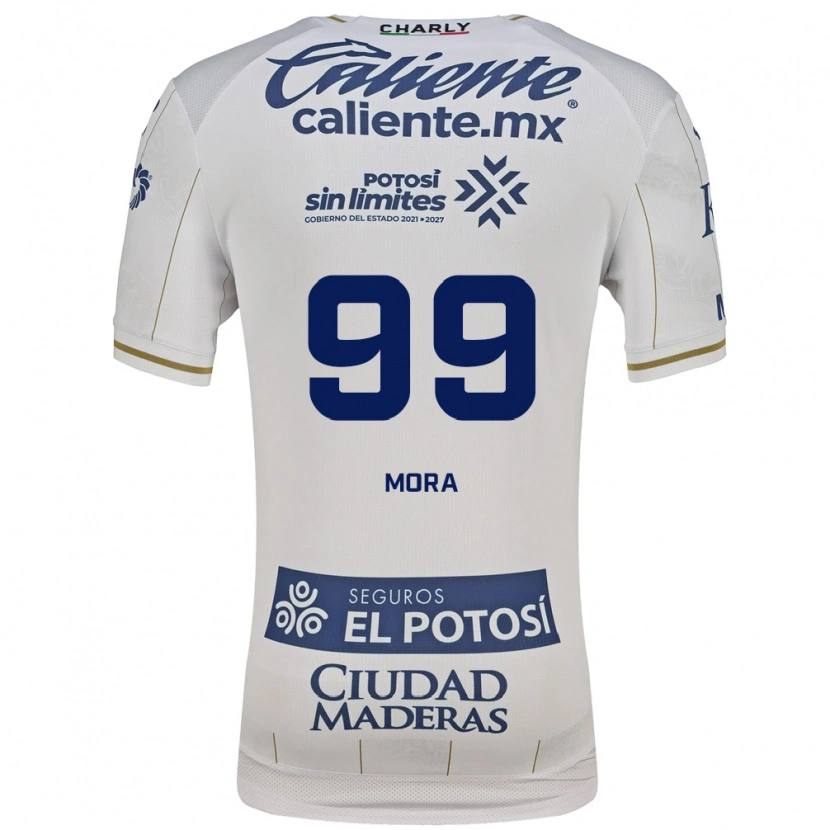 Danxen Herren Felipe Mora #99 Weiß Blau Auswärtstrikot Trikot 2026/27 T-Shirt