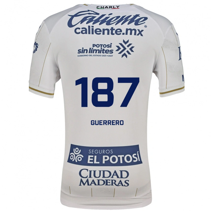 Danxen Herren Javier Guerrero #187 Weiß Blau Auswärtstrikot Trikot 2026/27 T-Shirt