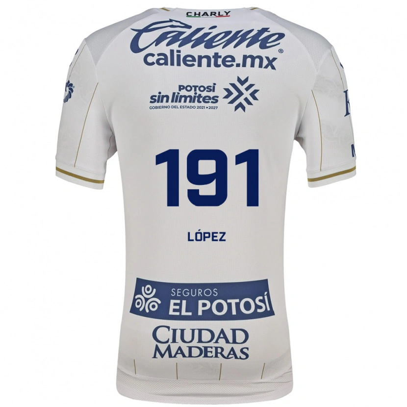 Danxen Herren Juan López #191 Weiß Blau Auswärtstrikot Trikot 2026/27 T-Shirt