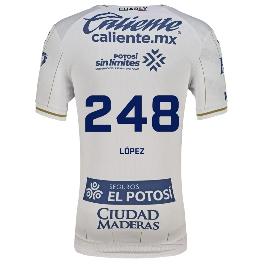 Danxen Herren Guillermo López #248 Weiß Blau Auswärtstrikot Trikot 2026/27 T-Shirt