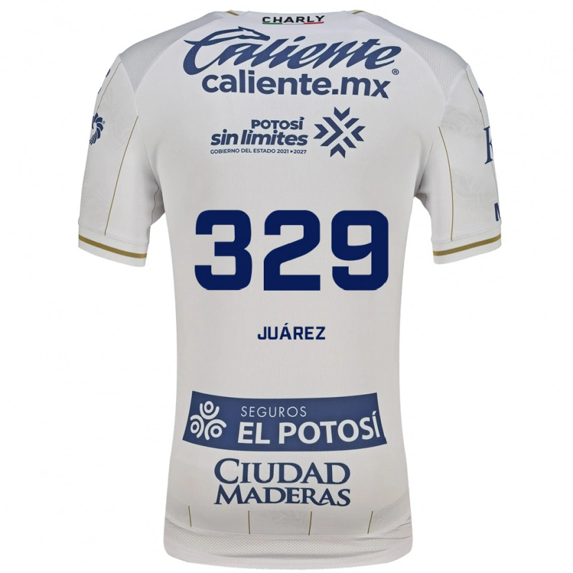 Danxen Herren Juan Juárez #329 Weiß Blau Auswärtstrikot Trikot 2026/27 T-Shirt