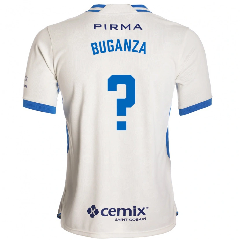 Danxen Herren Franco Buganza #0 Weiß Blau Rot Auswärtstrikot Trikot 2026/27 T-Shirt