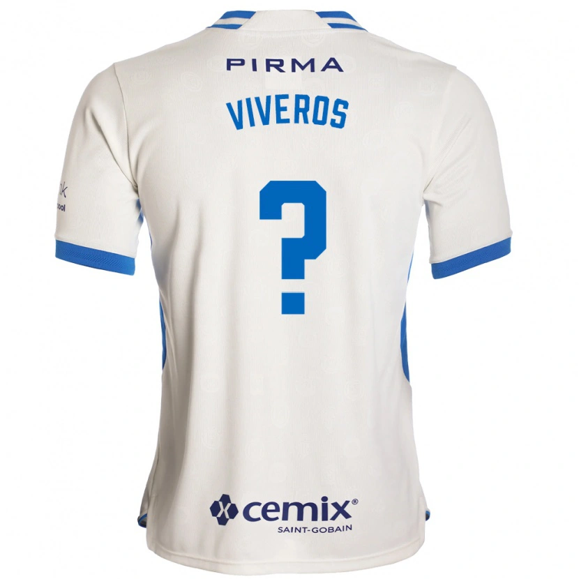 Danxen Herren Axel Viveros #0 Weiß Blau Rot Auswärtstrikot Trikot 2026/27 T-Shirt